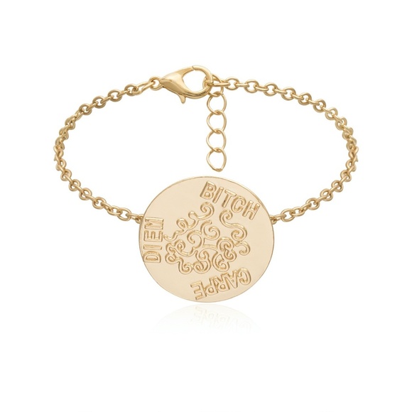 **CHARLIE* 2-Pc Gold Carpe Diem Bi*** Bracelet Set - Picture 3 of 9
